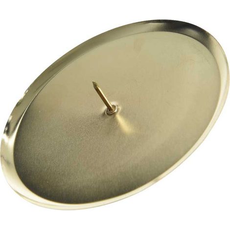 Kaemingk Metall-Adventskerzenhalter Ø 8 cm hellgold - 4 Stück Weihnachtsdeko (1/2)