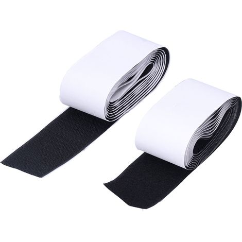 Patin adhésif en nylon Velcro 5 cm x 2 m pour pédale d'effet guitare, avec surface rugueuse et surface à crochets. (1/5)