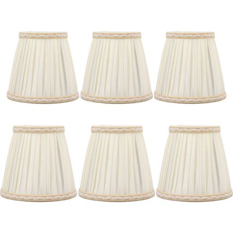 SJLERST 6 Pièces Abat-Jour pour Lampes de Table Lampe, abat jour clip, abat jour , Lustre de Bougeoir - B