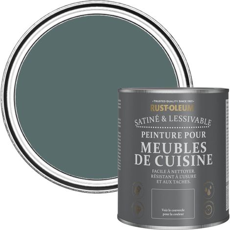 Peinture Verte pour Meubles de Cuisine, Finition Satinée - Deep Sea 750ml (1/5)