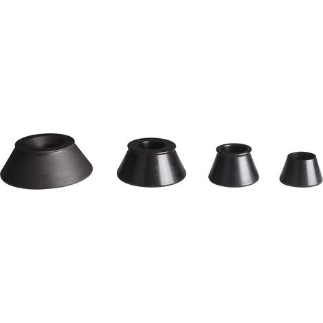Jeu de 4 cônes centrage ø42-137mm pour arbre d'équilibreuse ø40mm - EQ 6521BL - CLAS Equipements