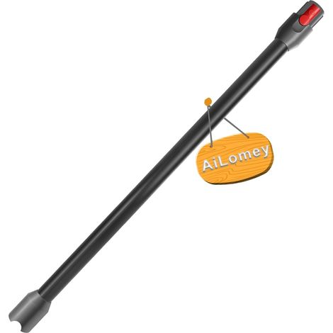 Verlängerungsrohr – 1-teilig – Aluminium und ABS – Schnellanschluss – Für Dyson V12 Slim – 74 cm – Schwarz (1/5)
