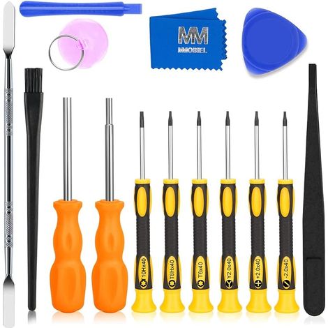 Kit d'outils de réparation compatible avec Nintendo, Switch 3DS et Wii NES SNES DS Lite GBA GameCube avec tournevis (1/5)
