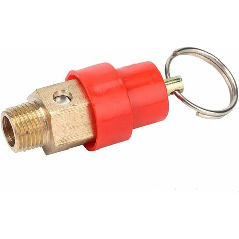 3pcs Brass Relief Valve Air Compressor Safety Pressure Regulator Pressure Reducing Valve (G1/8'') (1/4)