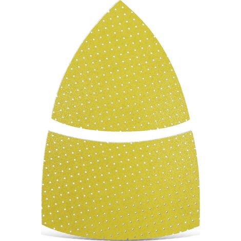 MENZER Ultrapad Feuilles abrasives auto-agrippantes, 93 / 62 x 102 mm, p. Ponceuses delta, Corindon supérieur blanc (Lot de 25) G150 (1/5)