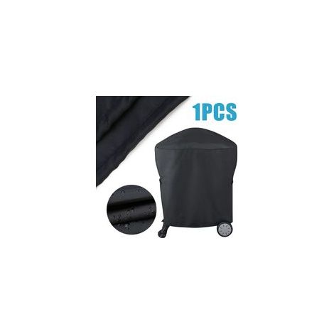 Housse de protection étanche pour chariot de barbecue à roulettes, compatible avec les barbecues Weber séries Q1000 et Q2000. (1/4)