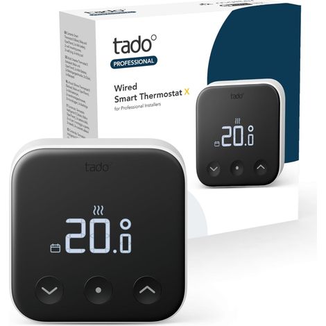 tado Testa Termostatica Intelligente X per Professionisti, controllo del riscaldamento tramite app e smart speaker (Alexa, Siri, Google Assistant) (1/5)