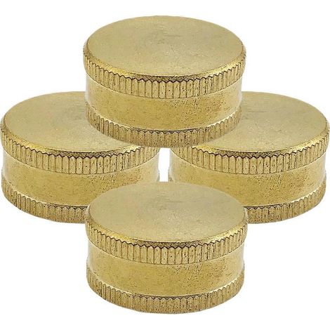 Bouchon femelle en laiton pour tuyau d'arrosage, lot de 20, pour usage extérieur (1/5)