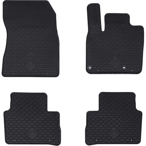 Car Mat 4 pcs Black suitable for Nissan QASHQAI 2021- Rubber vidaXL