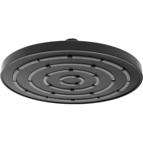 Soffione doccia Ø 20 cm in finitura nero anticalcare Hidra (1/4)