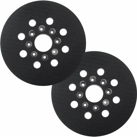 Placa de soporte de 125 mm, apta para Bosch PEX 220 A, GEX 125-1 AE, PEX 220 AE, Skil 7402/7490, paquete de 2 unidades. (1/5)