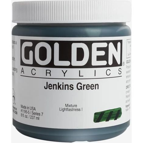 Golden : Heavy Body Acrylic Paint : 236ml : Jenkins Green