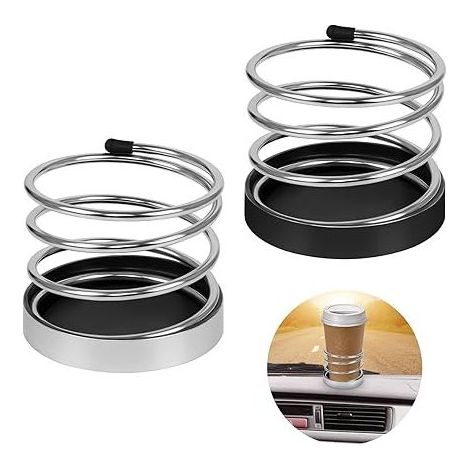 2-teiliges Auto-Becherhalter-Set, Wasserbecherhalter fürs Auto, Becherhalter aus Metall, Flaschenbecherhalter für Auto und LKW, Universal-Becherhalter für Getränke, Kaffee, Wasser und Handy (1/4)