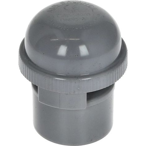 airfit Ventilateur de tuyau DN 50 pour tuyau d'évacuation, en PP, gris