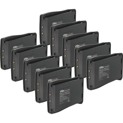vhbw 10x Battery compatible with Baofeng BF-666S, BF-777S, BF-888S Radio, Walkie-Talkie (1500 mAh, 3.7 V, Li-Ion)