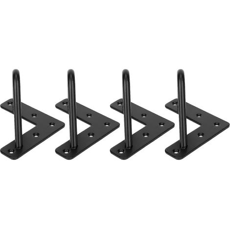 Quatre pieds de table en fer laminé à froid en forme de U, cadre de support de plateau de 10 cm (1/5)