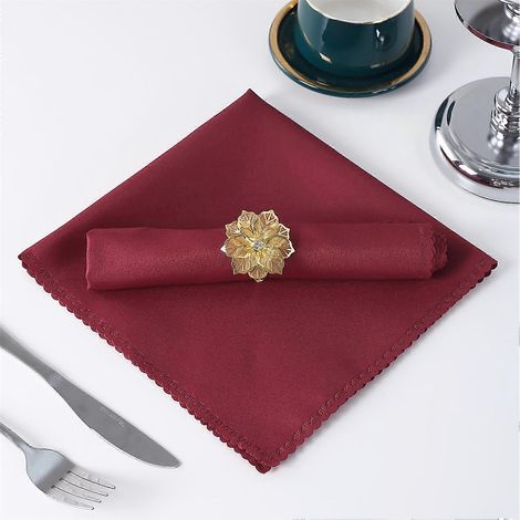 Serviette de table élégante – en coton et polyvalente – pour les fêtes et les événements
