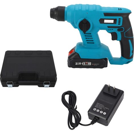 Perceuse sans fil à percussion électrique avec batterie lithium-ion, pour béton, bois, métal, prise US 100-240V, kit complet (1/5)