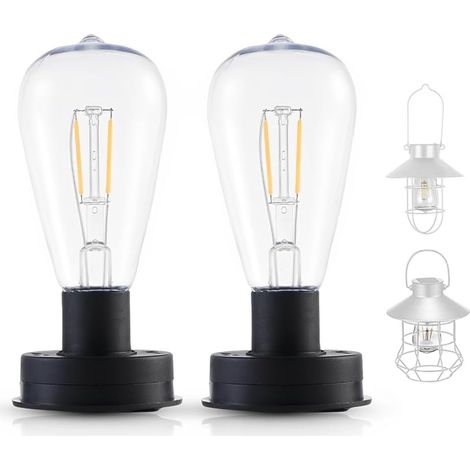 Ulisem - Solarlampe - Ersatzlampenschirm - 7 cm Durchmesser - Wasserdicht für den Außenbereich - 2 Stück - Automatische Ein-/Ausschaltung - Ladezeit 6 Stunden - Für Garten und Terrasse (1/5)