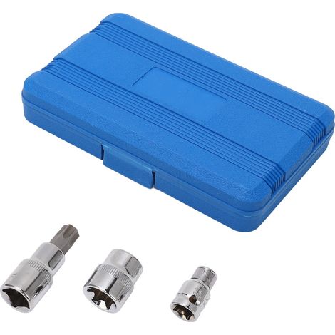 Kit de 29 douilles en acier chrome vanadium moleté, filetage mâle/femelle, pour l'entretien (1/5)