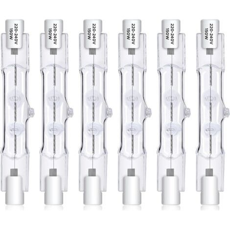 R7S 78 mm 150 W 230 V Halogenlampe, J78 dimmbare Halogenlampe 2800 K warmweiß, geeignet für Straßen- und Landschaftsbeleuchtung