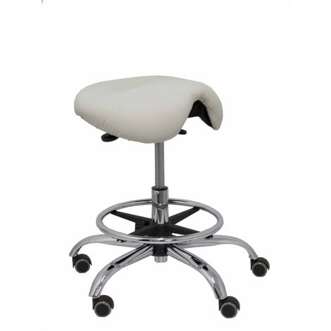 Taburete Alatoz similpiel gris claro (1/5)