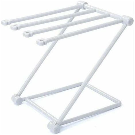 Porte-Serviette sur Pied Pliable,Porte-Serviettes Salle de Bains avec Conception à 4 Barres Convient pour la Chambre à Coucher, la Salle de Bain, la Cuisine ou Tout Autre Endroit Souhaité,(gris (1/4)