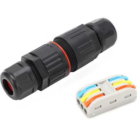 Connecteur étanche IP68 en PA66 auto-extinguible pour luminaires, raccords d'éclairage CDF-200/3 (Pct23) (1/5)