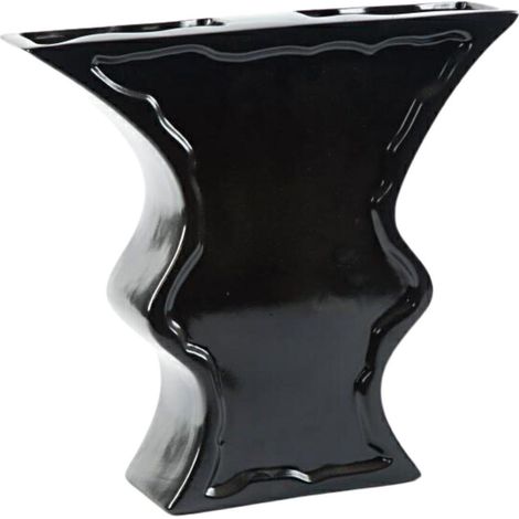 Vaso sagomato nero, 37X10H34 cm (1/2)