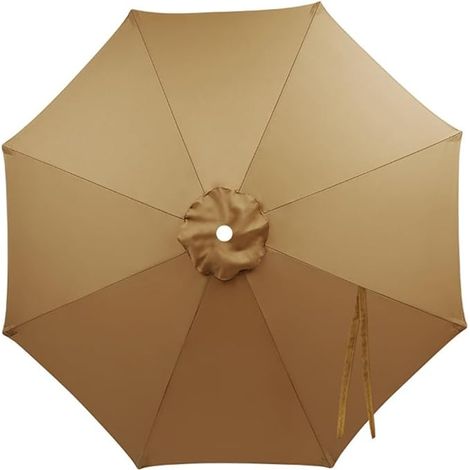 Auvent de remplacement pour 8 parasols parapluies, résistant aux UV / à l'eau (kaki, 3,0 M / 8 parapluies) (1/5)