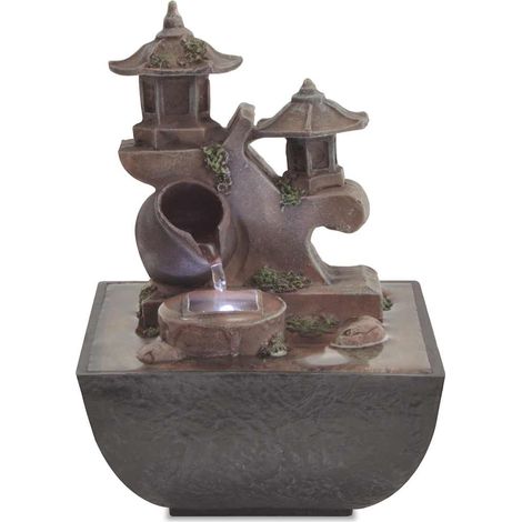 Maison Exclusive - Fontaine d'intérieur avec lampe LED Polyrésine (1/5)