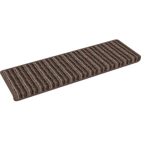 Bandes adhésives pour escaliers, 15 pièces, marron, 65 x 21 x 4 cm (1/5)