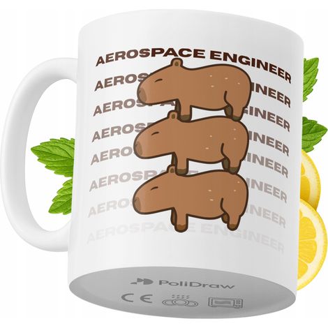 Tazza divertente e umoristica per ingegnere aerospaziale, ideale per caffè e tè, con grafica e testo divertenti. Perfetta per compleanni, onomastici e festività. Tazza premium per occasioni speciali,  (1/5)