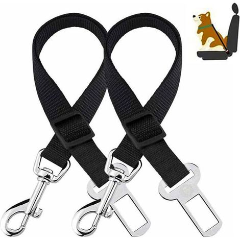 Ceinture pour Chien Voiture, 2Pcs Ceinture Sécurité Harnais pour Chiens et Chats (1/3)