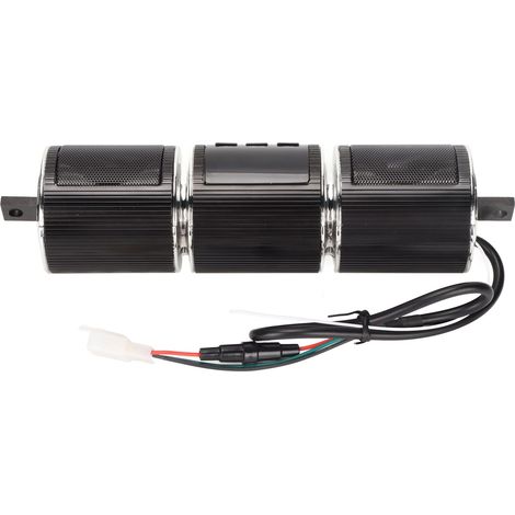 Enceinte Bluetooth sans fil pour moto, étanche IP54, alimentation CC 12 V, système audio à fixer sur le guidon, noir