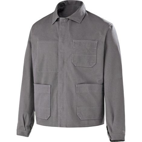 CHAQUETA ESSENTIALS ALGODÓN GRIS ACERO M