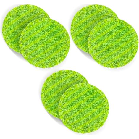 Confezione da 6 cuscinetti di ricambio in microfibra, diametro 16 cm, adatti per Hurricanes Floating Mop M30457, Dyson