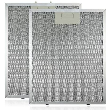 Filtre à graisse métallique pour hotte aspirante (Argent, 320 x 260 mm, 2 pièces) (1/5)