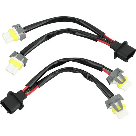 Adaptateur de faisceau de câblage pour phares (2 pièces) : connecteur H13 9008 mâle vers 9005/9006 femelle, répartiteur à 2 voies pour câbles LED de camionnettes et pick-ups. (1/5)
