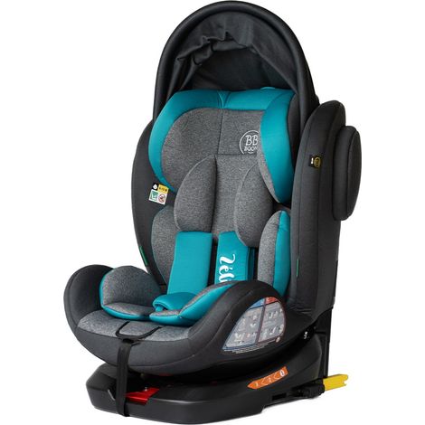 Siège-auto évolutif i-Size 360° enfants 40-150 cm 0-36 kg – Isofix et top tether – Canopy rétractable – Protection latérale renforcée – Bb-Boom