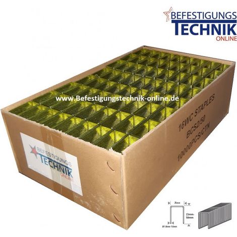 Bostitch S2 Klammer 25mm DP verzinkt 16WC für S2638-2-E S2650-2-E 438S2 450S2 KL-53"-"EN11886DP