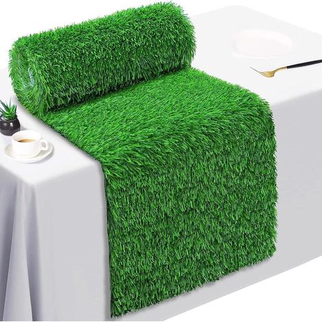Kunstgras Tischläufer 31x122cm, realistisch, wiederverwendbar, für Ostern, Gartenparty