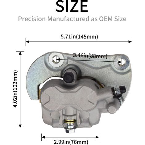 705601128 705601129 Une paire d'étriers de frein avant avec plaquettes, compatibles avec Can-Am Maverick (1/4)