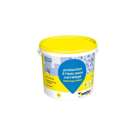 Weber Saint-Gobain Système de protection à l'eau sous carrelage 7 kg Weber.sys protec étanchéité