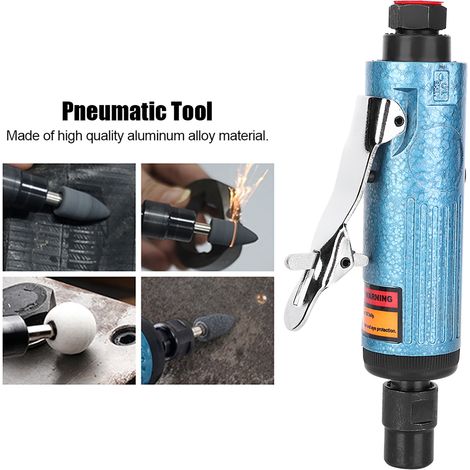 Ponceuse pneumatique droite AT-7032B en alliage d'aluminium bleu, outil de meulage pour moule et quincaillerie (1/5)