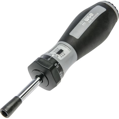 WGB Drehmoment Schraubendreher 1-6 Nm mit Softgrip-Griff & Doppelskala, einfach und komfortabel, 1/4 Zoll sechskant (1/5)