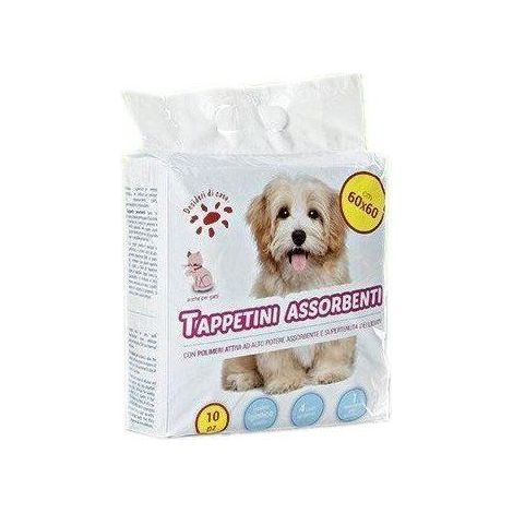 Set 10 Tappetini Assorbenti Per Cani E Gatti 60x60