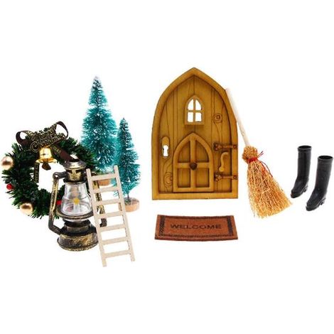 Ensemble de porte de Noël Gnome - Accessoire de décoration pour table, étagère ou cheminée (1/5)