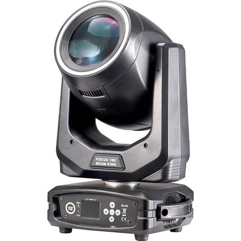 LIGHT4ME Focus 150, testa mobile a LED con anello di fascio per illuminazione scenica (1/4)