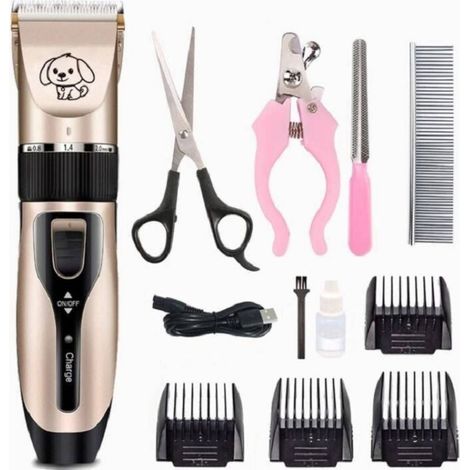 Kit de toilettage pour tondeuse pour chien Pet Dog Clipper Hårrakapparat-AquaForge (1/5)